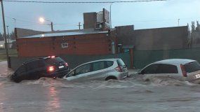El temporal de lluvia causó estragos en Bahía Blanca / Foto Gentileza