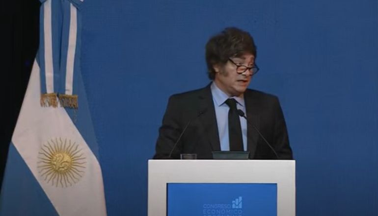 Javier Milei se refirió a la inflación 