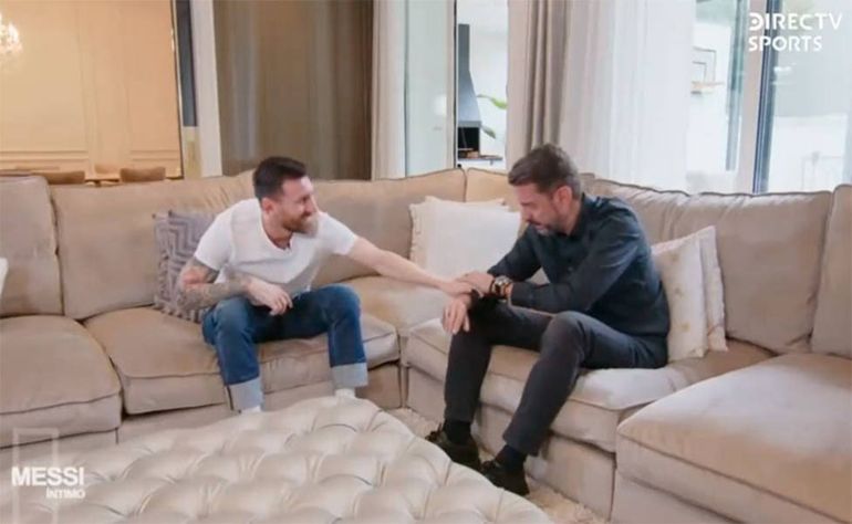 Pablo Giralt se quebró al aire al hablar con Messi: el gesto de La Pulga