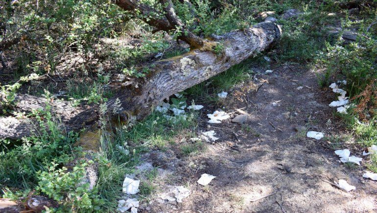 El papel higiénico usado es basura