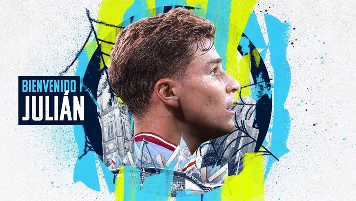 Las primeras palabras de Julián Álvarez como jugador del Manchester City