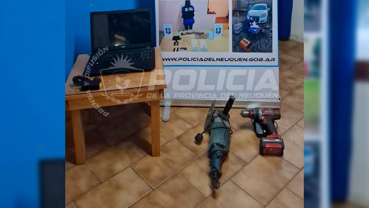 Un allanamiento recuperó diversos elementos robados en viviendas de San Martín de los Andes