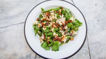 ensalada rucula pera queso azul