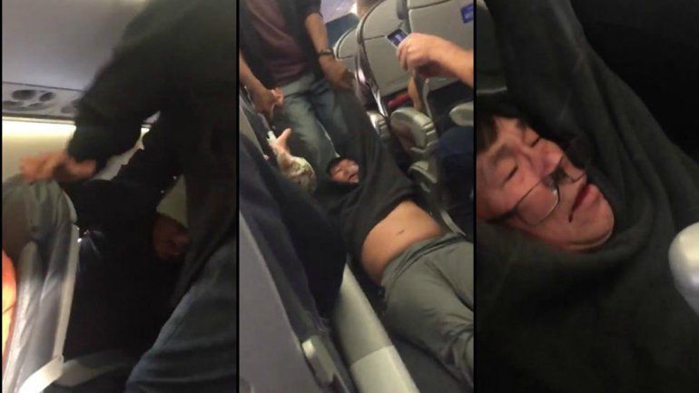 El hombre fue elegido al azar. Se negó a bajar y lo obligaron.