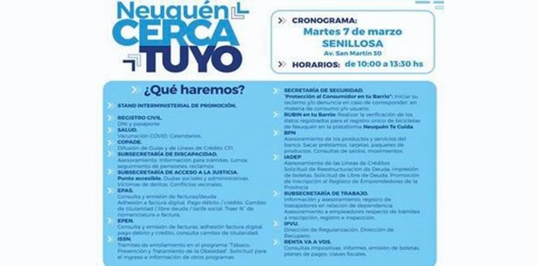 Neuquén Cerca yuyo estará este martes en Senillosa.