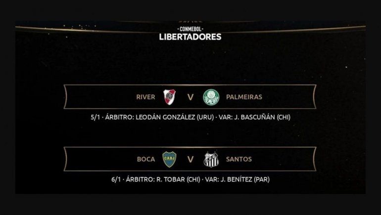 Estos son los partidos de semifinales de la Copa Libertadores.