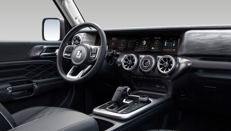 El interior del GWM Tank 300 muestra tecnología y terminaciones de calidad. Foto: GWM. El interior del GWM Tank 300 muestra tecnología y terminaciones de calidad. Foto: GWM.