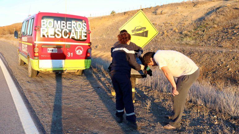 El joven corrió hacia la Ruta 40