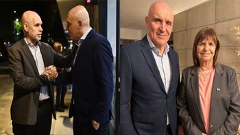 José Luis Espert junto a Horacio Rodríguez Larreta y Patricia Bullrich. José Luis Espert junto a Horacio Rodríguez Larreta y Patricia Bullrich.