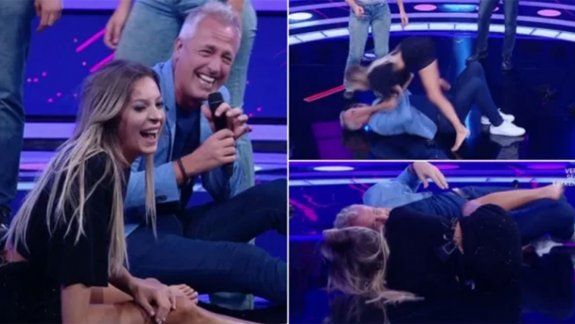 video: mira la caida de marley y noelia marzol en vivo