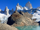 El cerro Fitz Roy, uno de los grandes atractivos de El Chaltén y de toda Santa Cruz.