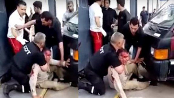 Hay cuatro detenidos y un agente herido por la terrible pelea.