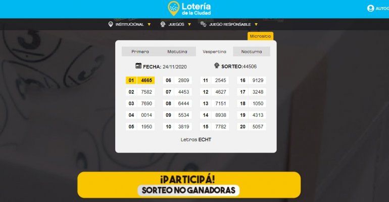 Mirá los resultados de la Quiniela de la Ciudad y ve sí te tocó la suerte