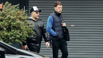 Angel de Brito y su novio peluquero. Angel de Brito y su novio peluquero.