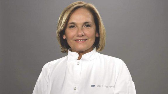Dolli Irigoyen, figura destacada de una feria gastronómica.