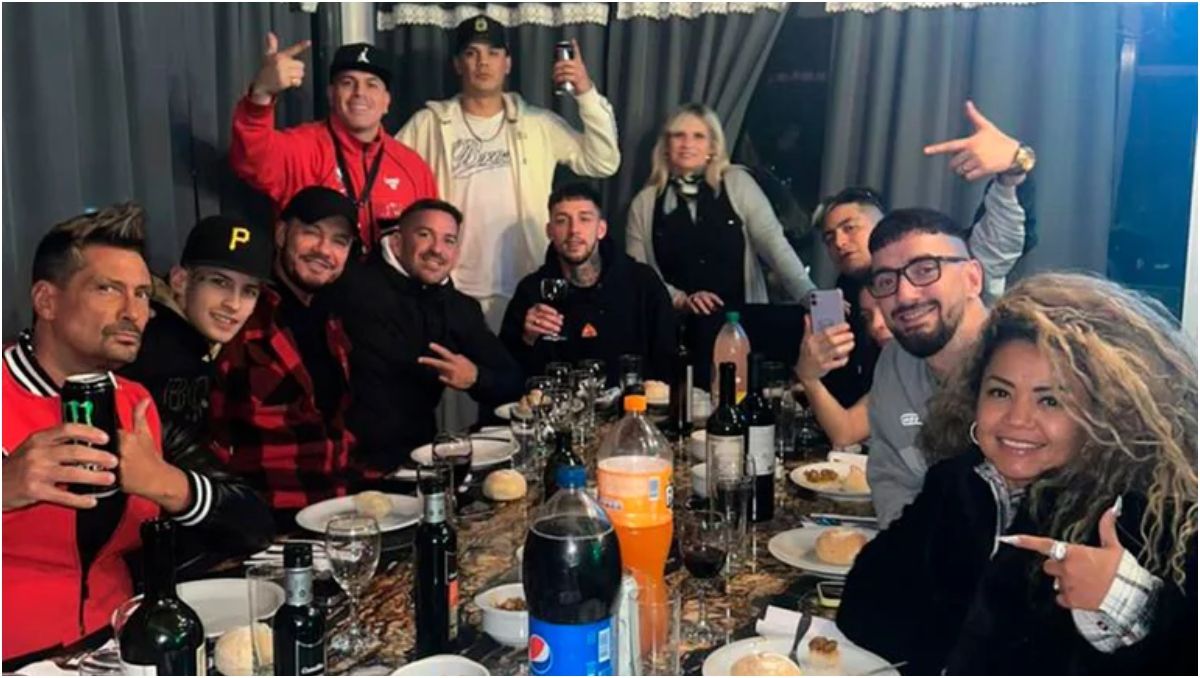 Marcelo Tinelli comió un asado en la casa de L-Gante: las fotos