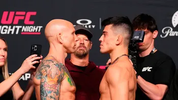 Kevin Vallejos vs. Josh Emmett, la pelea estelar de la cartelera de UFC. Kevin Vallejos vs. Josh Emmett, la pelea estelar de la cartelera de UFC.