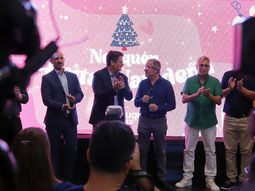 El intendente Mariano Gaido durante la presentación de Neuquén, capital navideña El intendente Mariano Gaido durante la presentación de Neuquén, capital navideña