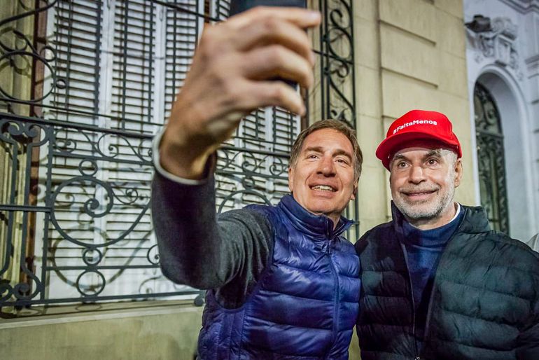 Horacio Rodríguez Larreta y Diego Santilli. Horacio Rodríguez Larreta y Diego Santilli.