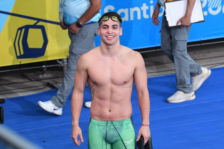 Agustín Hernández quedó quinto en la final de los 100 metros espalda. Foto: Sergio Dovio. Agustín Hernández quedó quinto en la final de los 100 metros espalda. Foto: Sergio Dovio.
