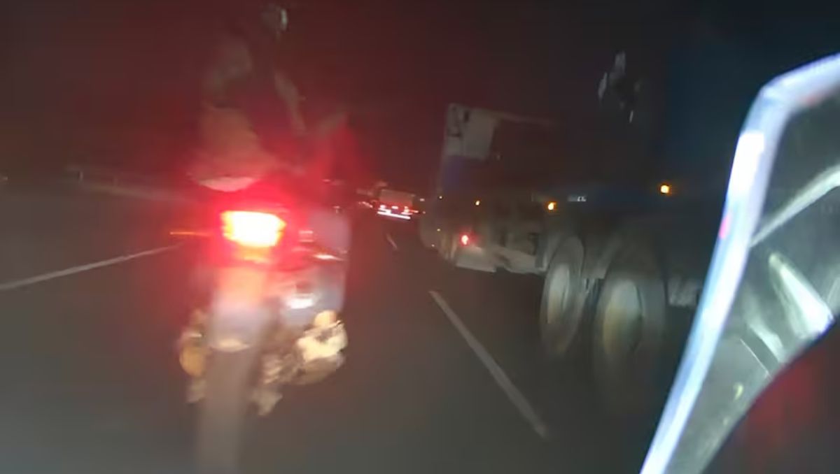 Un motociclista logró escapar de motochorros en plena Panamericana