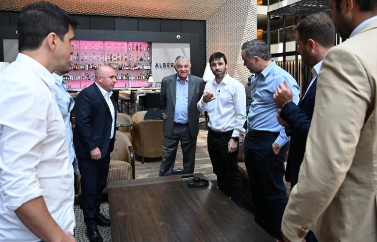 El gobernador de Chubut, Ignacio Torres, durante el encuentro con inversores en Buenos Aires. El gobernador de Chubut, Ignacio Torres, durante el encuentro con inversores en Buenos Aires.