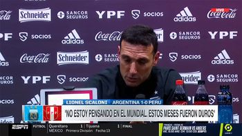 el drama por el que scaloni ni piensa en el mundial el drama por el que scaloni ni piensa en el mundial