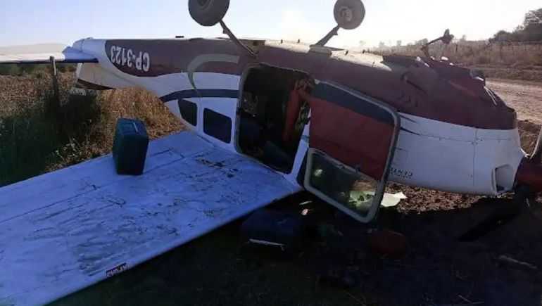 Chaco: la avioneta cayó en una zona rural y tenía 324 kilos de cocaína.