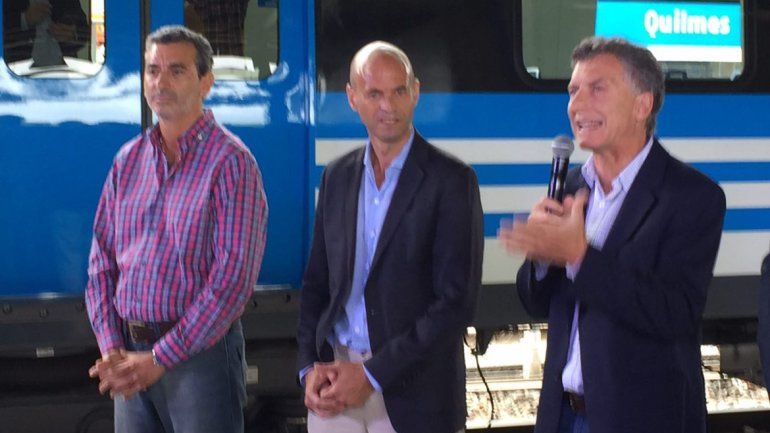 Junto a Randazzo, Macri inauguró un nuevo servicio en la Línea Roca