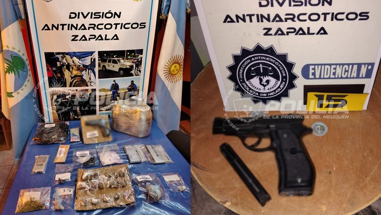 El narcomenudeo no tiene respiro: Policía desbarató otro kiosco narco en Zapala