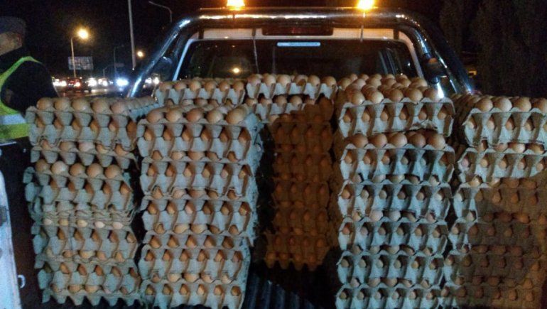 Operativo sorpresa en Ruta 7: venía repleto de huevos y alcoholizado