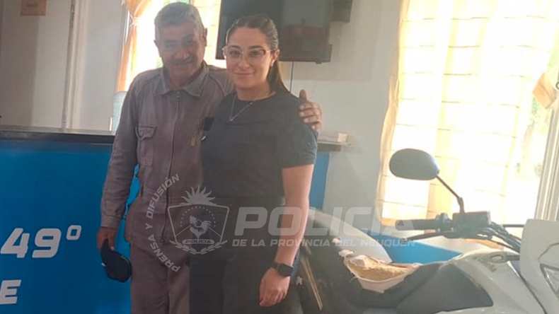 Tras un operativo policial recuperaron una moto y el casco robados a un vecino horas antes | LM Neuquen Tras un operativo policial recuperaron una moto y el casco robados a un vecino horas antes