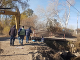 Avanzan a buen ritmo las obras sobre uno de los puentes de Isla Jordán.