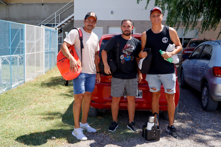 Fernández, González y Mora, tres jugadores con mucho recorrido (Foto Anahí Cárdena)