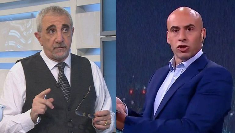 La brutal pelea de Canaletti y Esteban Trebucq en vivo