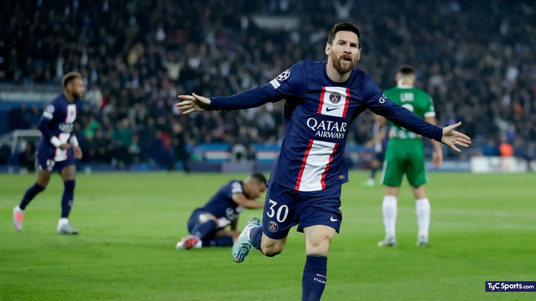 Mirá los dos golazos y las asistencias de Messi en el 7-2 del PSG
