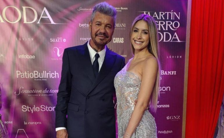 Marcelo Tinelli y Milett Figueroa