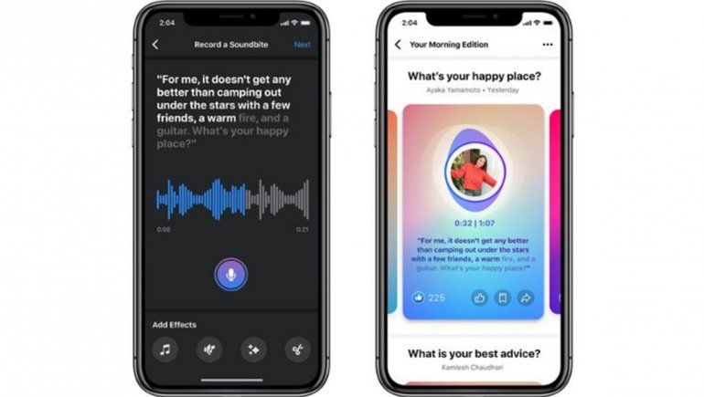 Facebook crea salas de audio en directo clonadas de Clubhouse