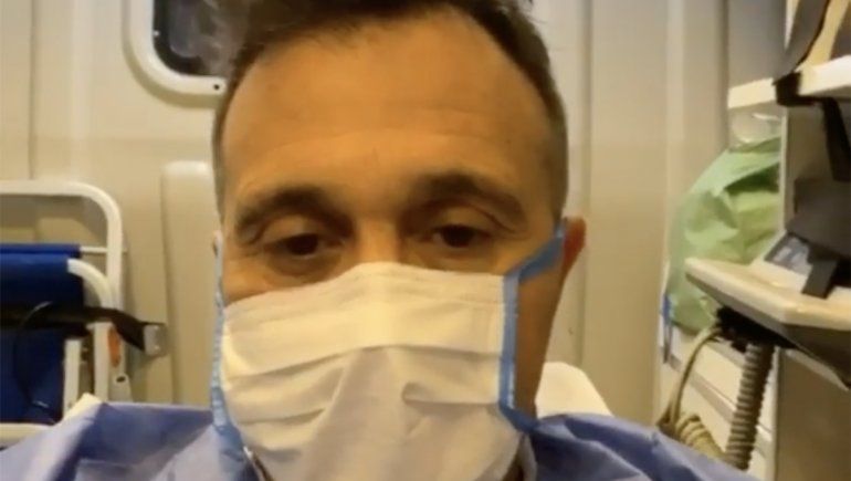 Lapegüe se hizo en vivo el hisopado de coronavirus