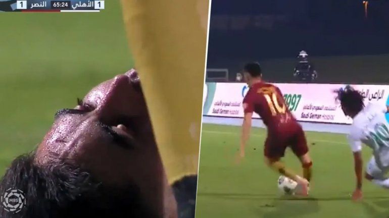 La escalofriante lesión del Pity Martínez en el fútbol árabe