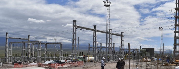 Estación transformadora solar Ullum. Foto: EPSE. Estación transformadora solar Ullum. Foto: EPSE.