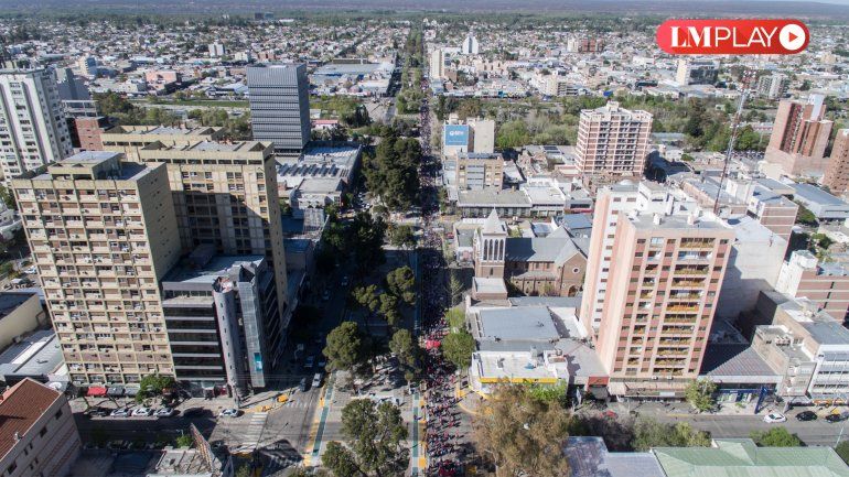 Desde el aire: así se vio el acampe con el drone de LM Neuquén