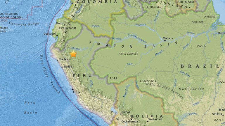 Un terremoto de 6 grados sacudió el norte de Perú