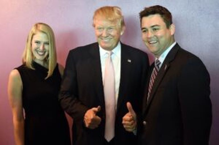 El matrimonio Ziegler junto a Donald Trump, en 2015. El matrimonio Ziegler junto a Donald Trump, en 2015.