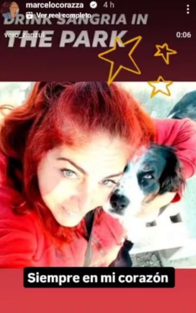 El posteo de Marcelo Corazza por el fallecimiento de la Colo Verónica Zanzul El posteo de Marcelo Corazza por el fallecimiento de la Colo Verónica Zanzul