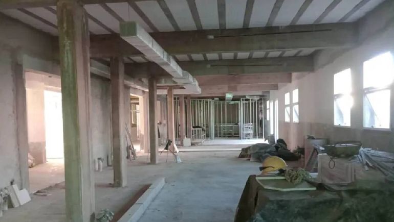 Obra pública en Neuquén, los avances del hospital de Aluminé. Obra pública en Neuquén, los avances del hospital de Aluminé.