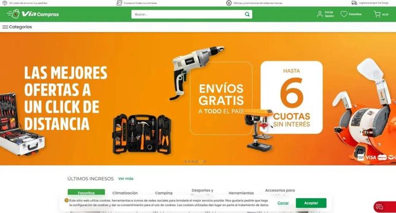 Lanzan un nuevo sitio de ventas: el marketplace de Vía Cargo, donde todo llega fácil, en cuotas y sin comisiones