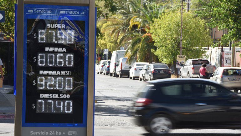 Los nuevos precios de la nafta y el gasoil.