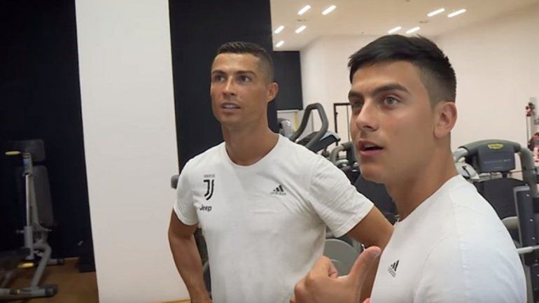 Dybala se mostró muy a gusto con el crack portugués.