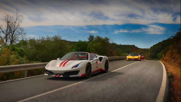 Una travesía de la Cavalcade Ferrari, por Andalucía. Foto: Ferrari.
